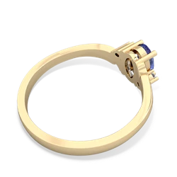 Tanzanite Elegant Swirl 14K Yellow Gold ring R2173