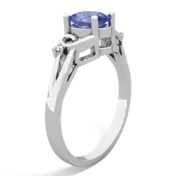 Tanzanite Swirls 14K White Gold ring R2347