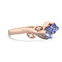 Tanzanite Floral Elegance 14K Rose Gold ring R5790