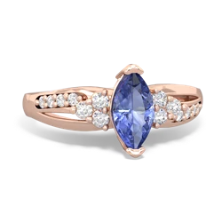 Tanzanite Royal Marquise 14K Rose Gold ring R2343