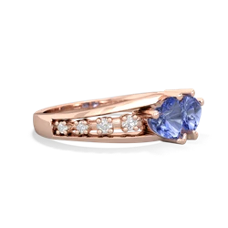 Tanzanite Heart To Heart 14K Rose Gold ring R3342