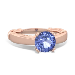 Tanzanite Renaissance 14K Rose Gold ring R27806RD