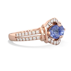 Tanzanite Art-Deco Keepsake 14K Rose Gold ring R5630