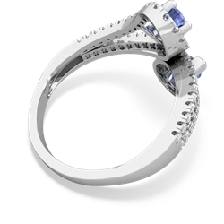 Tanzanite Diamond Dazzler 14K White Gold ring R3000
