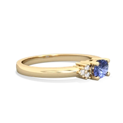 Tanzanite Simply Elegant East-West 14K Yellow Gold ring R2480