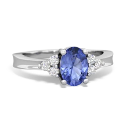 Tanzanite Simply Elegant 14K White Gold ring R2113