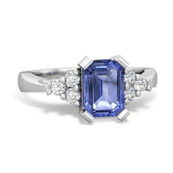 Tanzanite Timeless Classic 14K White Gold ring R2591