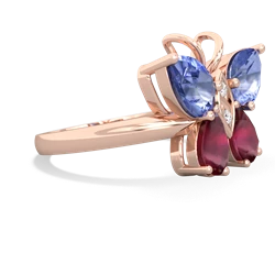 Tanzanite Butterfly 14K Rose Gold ring R2215