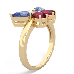 Tanzanite Butterfly 14K Yellow Gold ring R2215