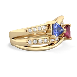 Tanzanite Bowtie 14K Yellow Gold ring R2360