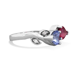 Tanzanite Floral Elegance 14K White Gold ring R5790