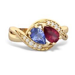 Tanzanite Summer Winds 14K Yellow Gold ring R5342