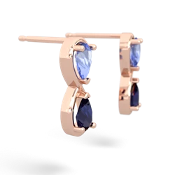 Tanzanite Infinity 14K Rose Gold earrings E5050