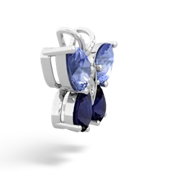 Tanzanite Butterfly 14K White Gold pendant P2215