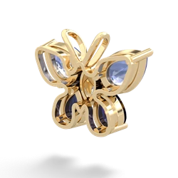 Tanzanite Butterfly 14K Yellow Gold pendant P2215