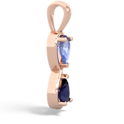 Tanzanite Infinity 14K Rose Gold pendant P5050