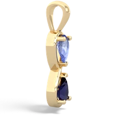 Tanzanite Infinity 14K Yellow Gold pendant P5050