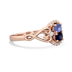 Tanzanite Love Nest 14K Rose Gold ring R5860