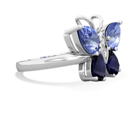 Tanzanite Butterfly 14K White Gold ring R2215