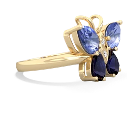 Tanzanite Butterfly 14K Yellow Gold ring R2215