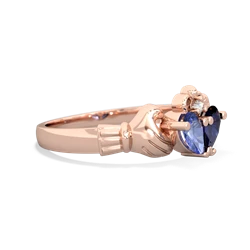 Tanzanite 'Our Heart' Claddagh 14K Rose Gold ring R2388