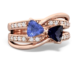 Tanzanite Bowtie 14K Rose Gold ring R2360