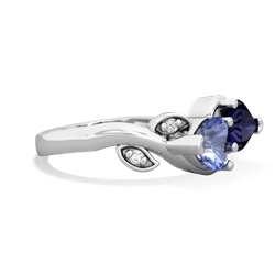 Tanzanite Floral Elegance 14K White Gold ring R5790