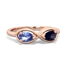 Tanzanite Infinity 14K Rose Gold ring R5050