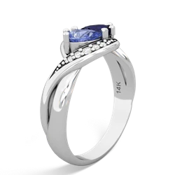 Tanzanite Summer Winds 14K White Gold ring R5342