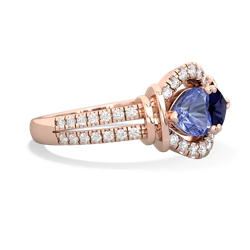 Tanzanite Art-Deco Keepsake 14K Rose Gold ring R5630