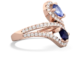 Tanzanite Diamond Dazzler 14K Rose Gold ring R3000