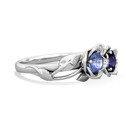 Tanzanite Rose Garden 14K White Gold ring R5510