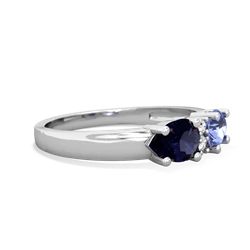 Tanzanite Pear Bowtie 14K White Gold ring R0865