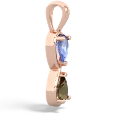 Tanzanite Infinity 14K Rose Gold pendant P5050