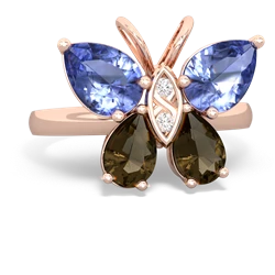 Tanzanite Butterfly 14K Rose Gold ring R2215