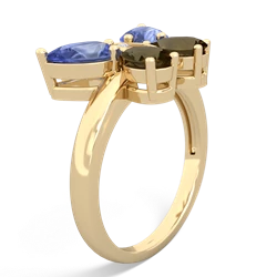 Tanzanite Butterfly 14K Yellow Gold ring R2215