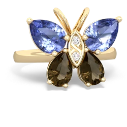 Tanzanite Butterfly 14K Yellow Gold ring R2215