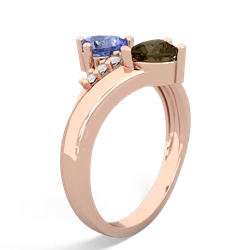 Tanzanite Heart To Heart 14K Rose Gold ring R2064