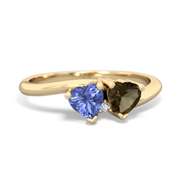 Tanzanite Sweethearts 14K Yellow Gold ring R5260