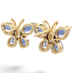 Tanzanite Butterfly 14K Yellow Gold earrings E2215