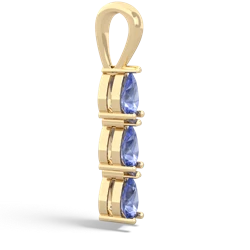 Tanzanite Dew Drops 14K Yellow Gold pendant P2251