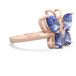 Tanzanite Butterfly 14K Rose Gold ring R2215