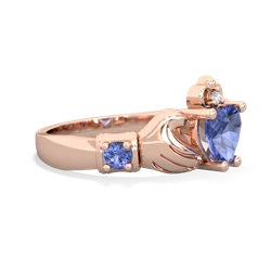 Alexandrite Claddagh Keepsake 14K Rose Gold ring R5245