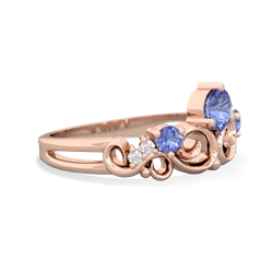 Emerald Crown Keepsake 14K Rose Gold ring R5740