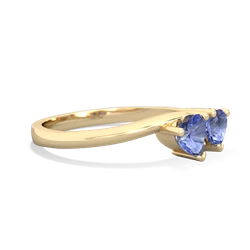 Tanzanite Sweethearts 14K Yellow Gold ring R5260