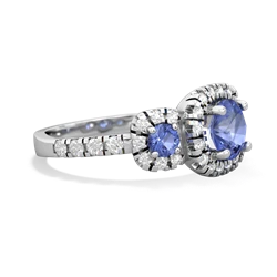 Sapphire Regal Halo 14K White Gold ring R5350