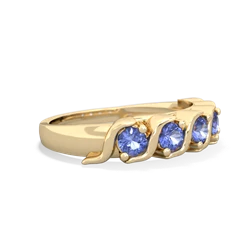 Tanzanite Anniversary Band 14K Yellow Gold ring R2089