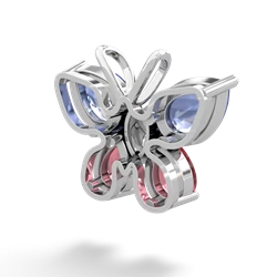 Tanzanite Butterfly 14K White Gold pendant P2215