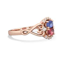 Tanzanite Love Nest 14K Rose Gold ring R5860