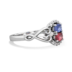 Tanzanite Love Nest 14K White Gold ring R5860